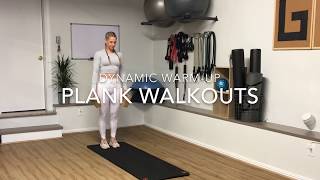 Plank walkout exercise