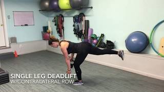 Single deadlift exercise