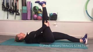 Supine Hamstrings stretch