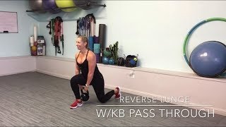 reverse lunge with pass through